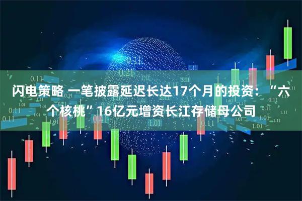 闪电策略 一笔披露延迟长达17个月的投资：“六个核桃”16亿元增资长江存储母公司